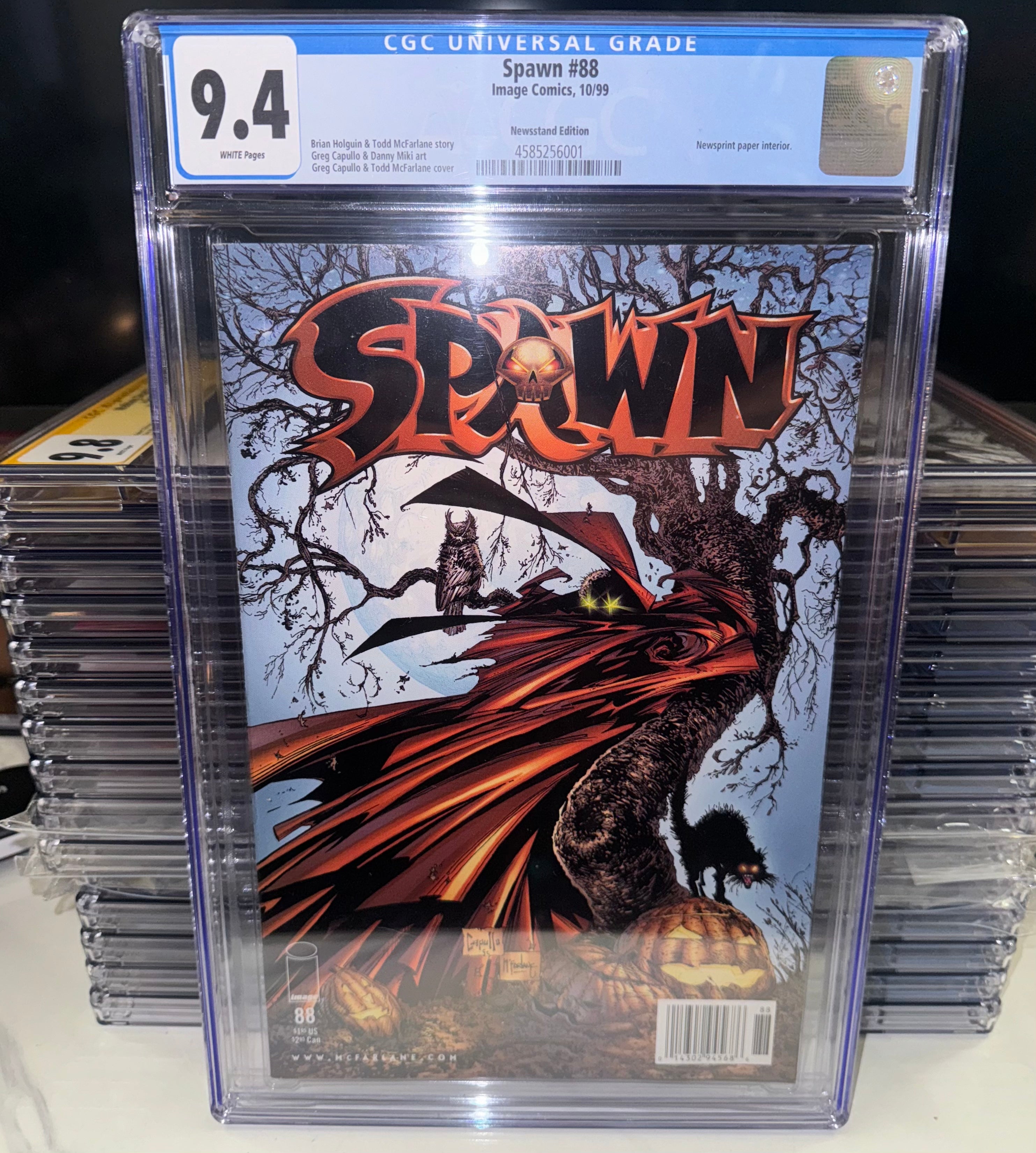SPAWN #88 Newsstand Edition CGC 9.4 WHITE PAGES / IMAGE COMICS 1999