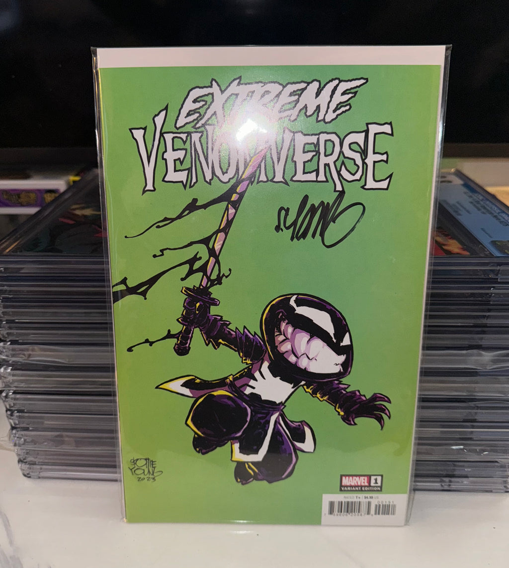 Extreme Venomverse #1 signed Skottie Young, with COA